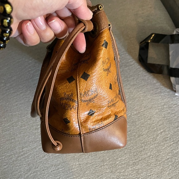 MCM Monogram Shoulder Bag in Cognac - Picture 3 of 11